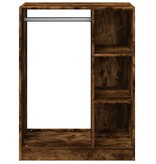 VidaXL Kledingkast 77x48x102 cm bewerkt hout gerookt eikenkleurig