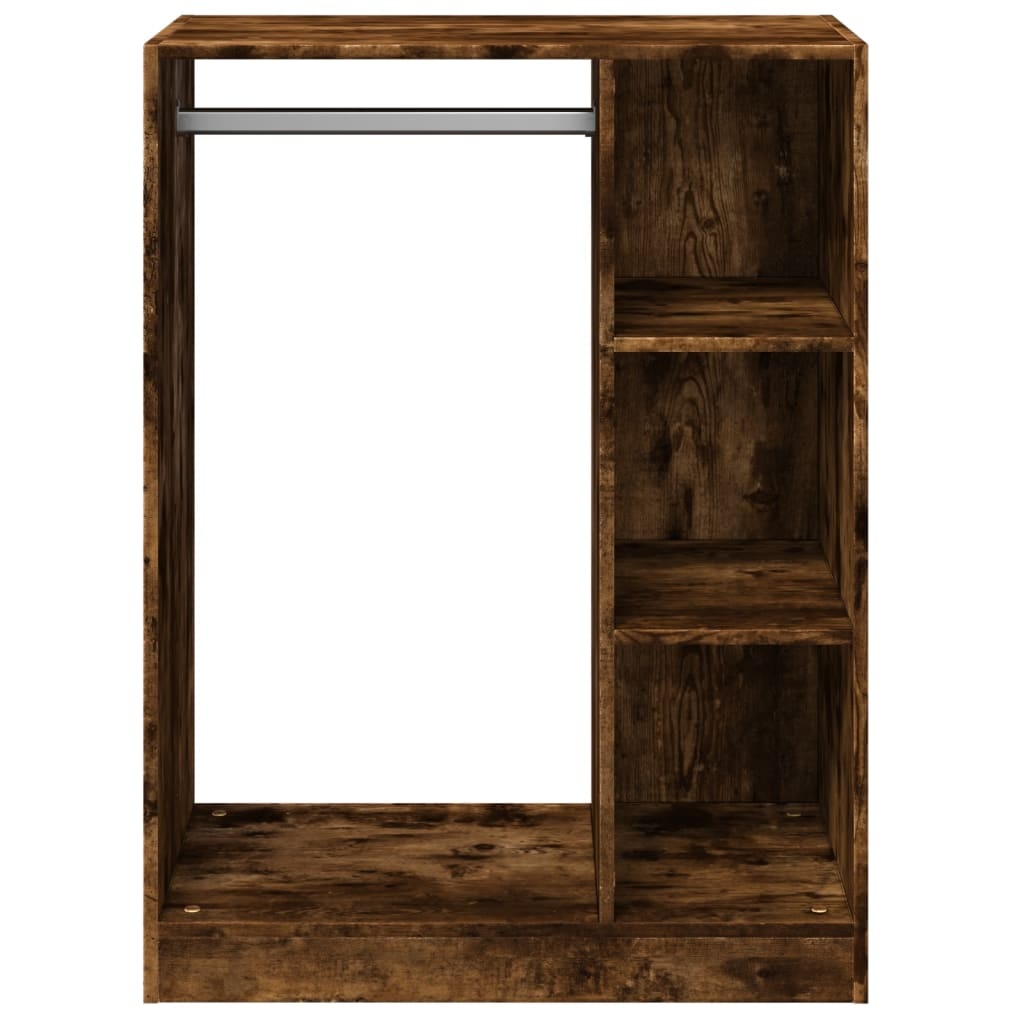 VidaXL Kledingkast 77x48x102 cm bewerkt hout gerookt eikenkleurig