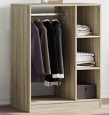 VidaXL Kledingkast 77x48x102 cm bewerkt hout sonoma eikenkleurig