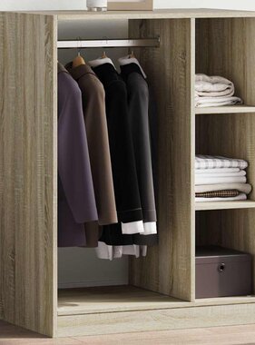 VidaXL Kledingkast 77x48x102 cm bewerkt hout sonoma eikenkleurig