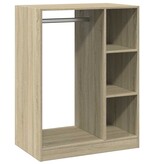 VidaXL Kledingkast 77x48x102 cm bewerkt hout sonoma eikenkleurig