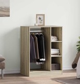 VidaXL Kledingkast 77x48x102 cm bewerkt hout sonoma eikenkleurig