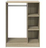 VidaXL Kledingkast 77x48x102 cm bewerkt hout sonoma eikenkleurig