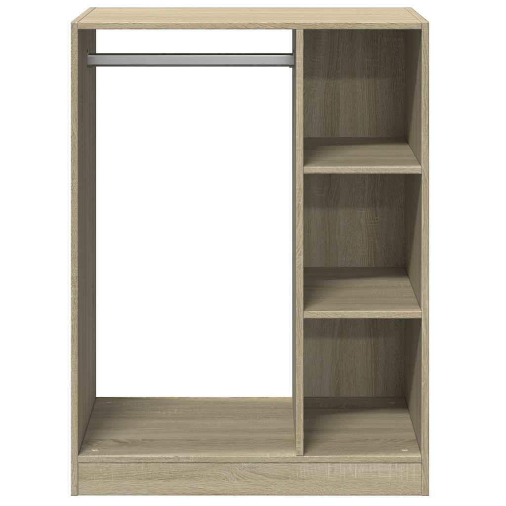 VidaXL Kledingkast 77x48x102 cm bewerkt hout sonoma eikenkleurig
