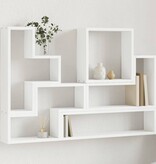 VidaXL Wandschap 96x12x64 cm bewerkt hout wit