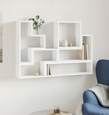 VidaXL Wandschap 96x12x64 cm bewerkt hout wit