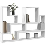 VidaXL Wandschap 96x12x64 cm bewerkt hout wit