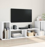 VidaXL Tv-meubelen 2 st 75x30x50 cm bewerkt hout wit