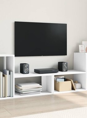 VidaXL Tv-meubelen 2 st 75x30x50 cm bewerkt hout wit