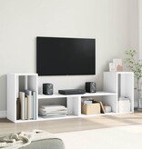 VidaXL Tv-meubelen 2 st 75x30x50 cm bewerkt hout wit
