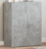 VidaXL Archiefkast 60x32x77,5 cm bewerkt hout betongrijs