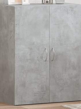 VidaXL Archiefkast 60x32x77,5 cm bewerkt hout betongrijs