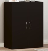 VidaXL Archiefkast 60x32x77,5 cm bewerkt hout zwart