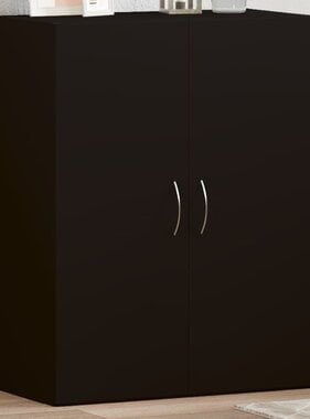 VidaXL Archiefkast 60x32x77,5 cm bewerkt hout zwart