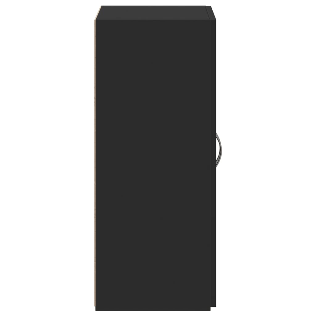 VidaXL Archiefkast 60x32x77,5 cm bewerkt hout zwart