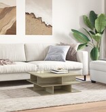 VidaXL Salontafel 70x70x29 cm bewerkt hout sonoma eikenkleurig