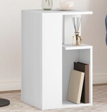 VidaXL Bijzettafel 35x35x60 cm bewerkt hout wit