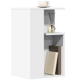 VidaXL Bijzettafel 35x35x60 cm bewerkt hout wit