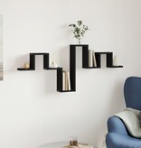 VidaXL Wandschap 104,5x10x43 cm bewerkt hout zwart