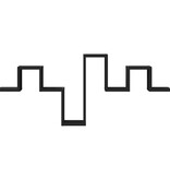 VidaXL Wandschap 104,5x10x43 cm bewerkt hout zwart