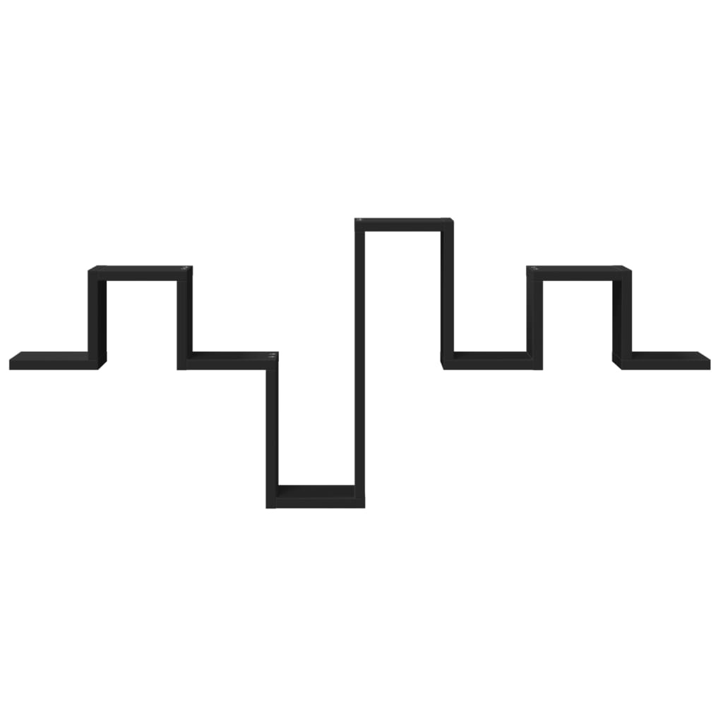 VidaXL Wandschap 104,5x10x43 cm bewerkt hout zwart