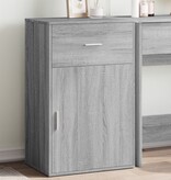 VidaXL Opbergkast 56,5x39x90 cm bewerkt hout grijs sonoma eikenkleurig