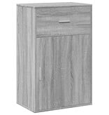 VidaXL Opbergkast 56,5x39x90 cm bewerkt hout grijs sonoma eikenkleurig