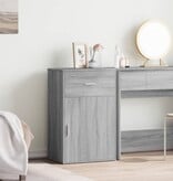 VidaXL Opbergkast 56,5x39x90 cm bewerkt hout grijs sonoma eikenkleurig