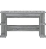 VidaXL Bureau 140x50x75 cm bewerkt hout grijs sonoma eikenkleurig
