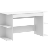 VidaXL Bureau 140x50x75 cm bewerkt hout wit