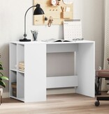 VidaXL Bureau 102x50x75 cm bewerkt hout wit