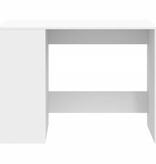 VidaXL Bureau 102x50x75 cm bewerkt hout wit