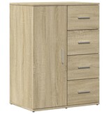 VidaXL Dressoir 59x39x80 cm bewerkt hout sonoma eikenkleurig