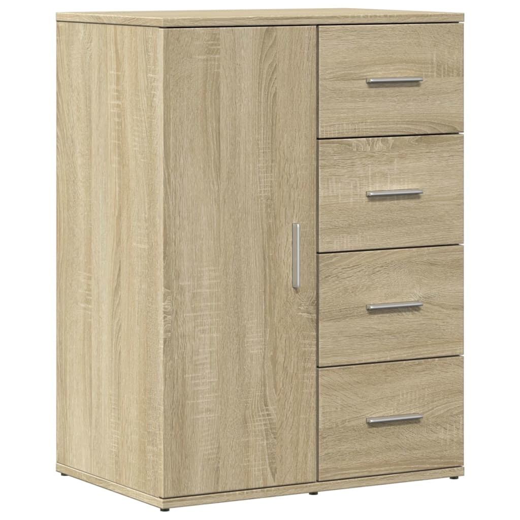 VidaXL Dressoir 59x39x80 cm bewerkt hout sonoma eikenkleurig