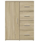 VidaXL Dressoir 59x39x80 cm bewerkt hout sonoma eikenkleurig