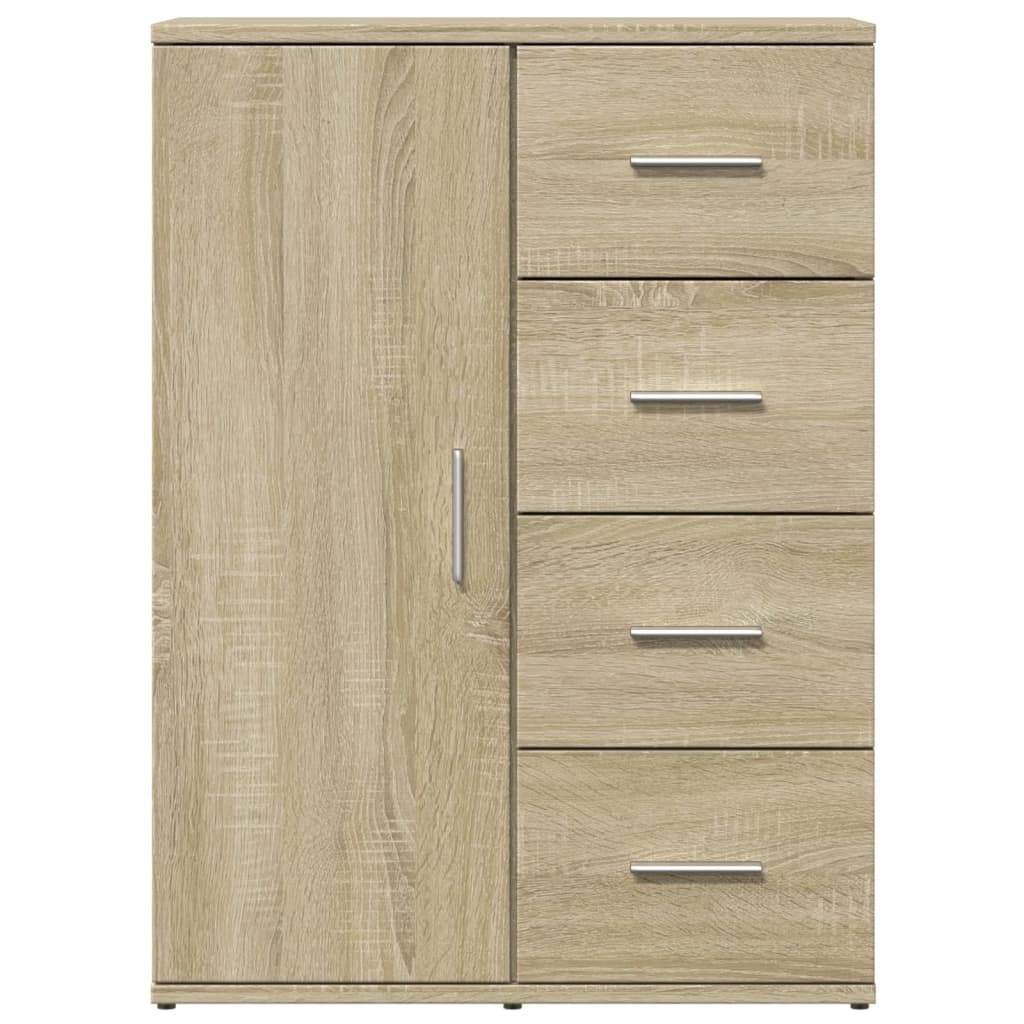 VidaXL Dressoir 59x39x80 cm bewerkt hout sonoma eikenkleurig