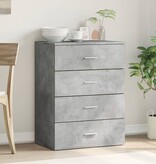VidaXL Dressoir 60x39x80 cm bewerkt hout betongrijs