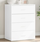 VidaXL Dressoir 60x39x80 cm bewerkt hout wit