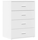 VidaXL Dressoir 60x39x80 cm bewerkt hout wit