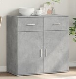VidaXL Dressoir 79x38x80 cm bewerkt hout betongrijs