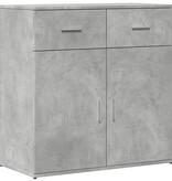 VidaXL Dressoir 79x38x80 cm bewerkt hout betongrijs