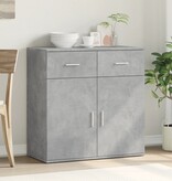 VidaXL Dressoir 79x38x80 cm bewerkt hout betongrijs