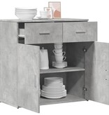 VidaXL Dressoir 79x38x80 cm bewerkt hout betongrijs