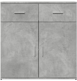 VidaXL Dressoir 79x38x80 cm bewerkt hout betongrijs