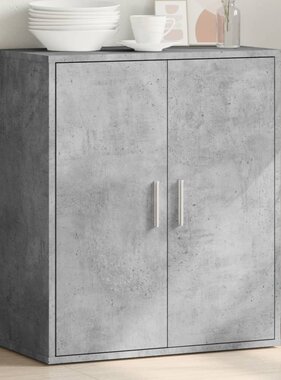 VidaXL Dressoir 79x38x80 cm bewerkt hout betongrijs