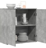 VidaXL Dressoir 79x38x80 cm bewerkt hout betongrijs