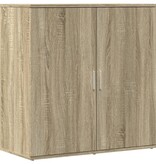 VidaXL Dressoir 79x38x80 cm bewerkt hout sonoma eikenkleurig