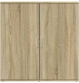 VidaXL Dressoir 79x38x80 cm bewerkt hout sonoma eikenkleurig