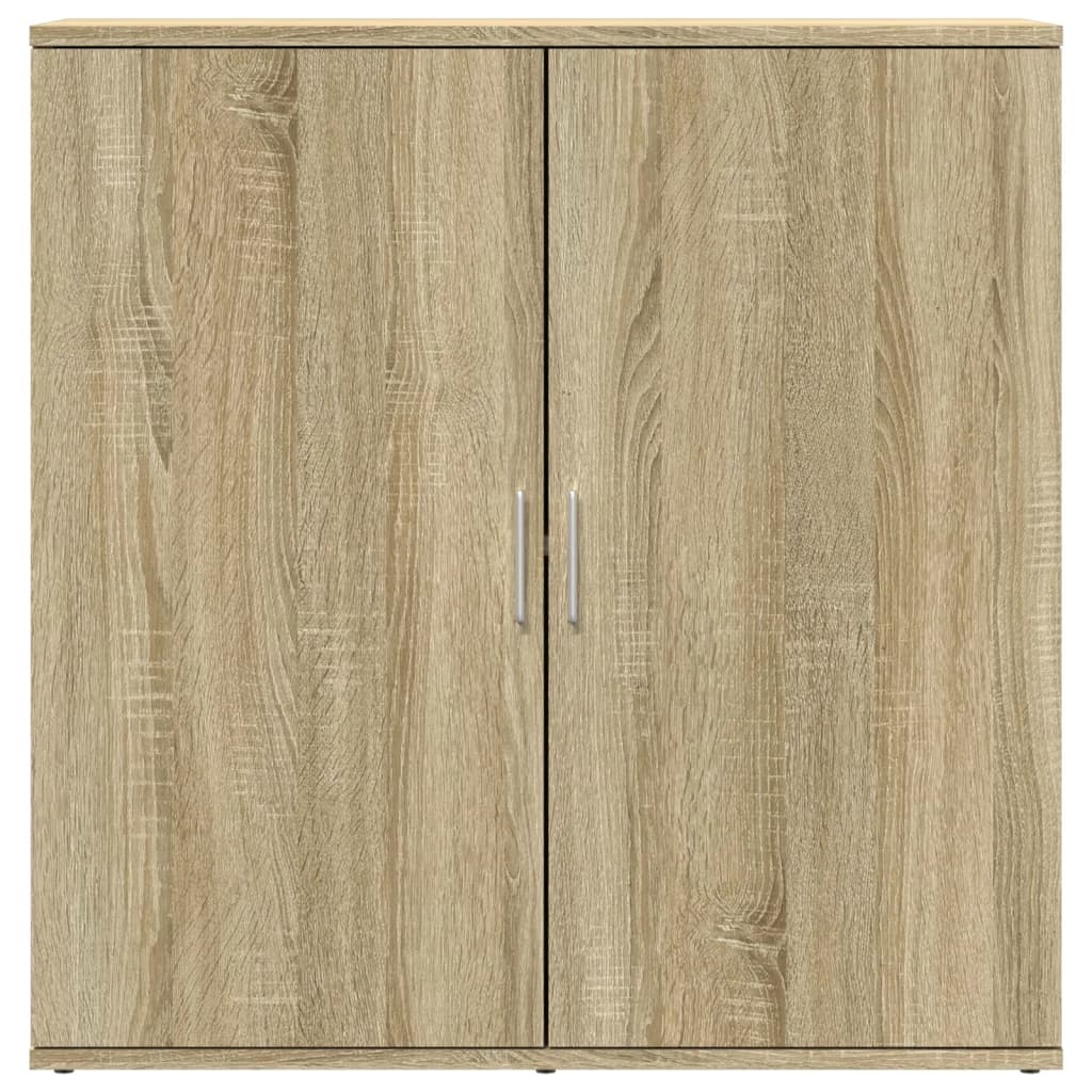 VidaXL Dressoir 79x38x80 cm bewerkt hout sonoma eikenkleurig
