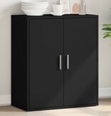 VidaXL Dressoir 79x38x80 cm bewerkt hout zwart